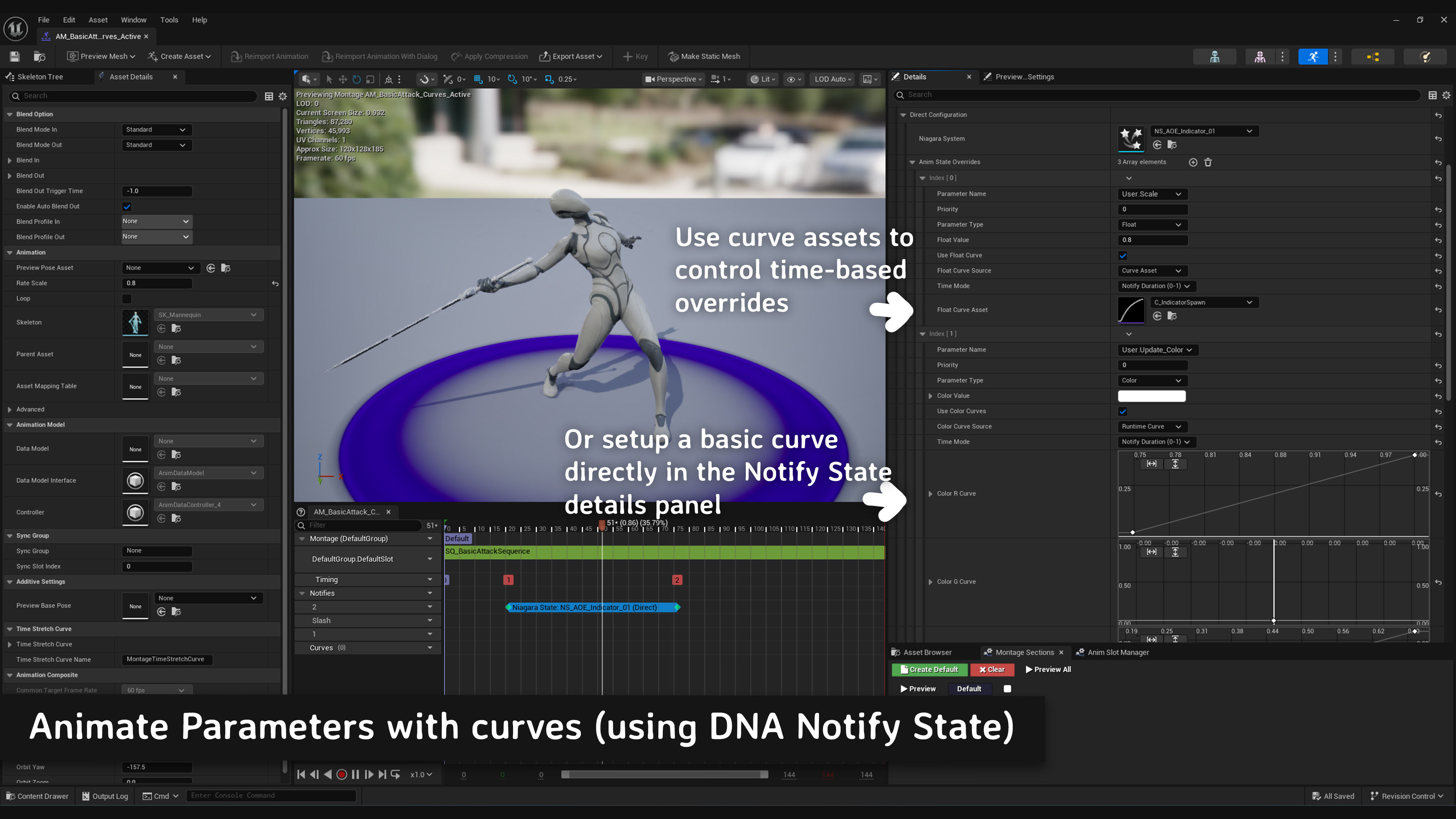 Animate Parameters Over Time with Curves