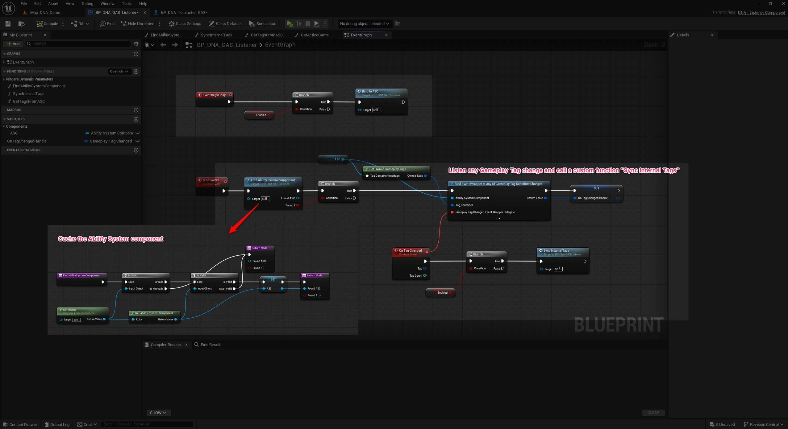 Listen on any Tag change from the Ability System Component