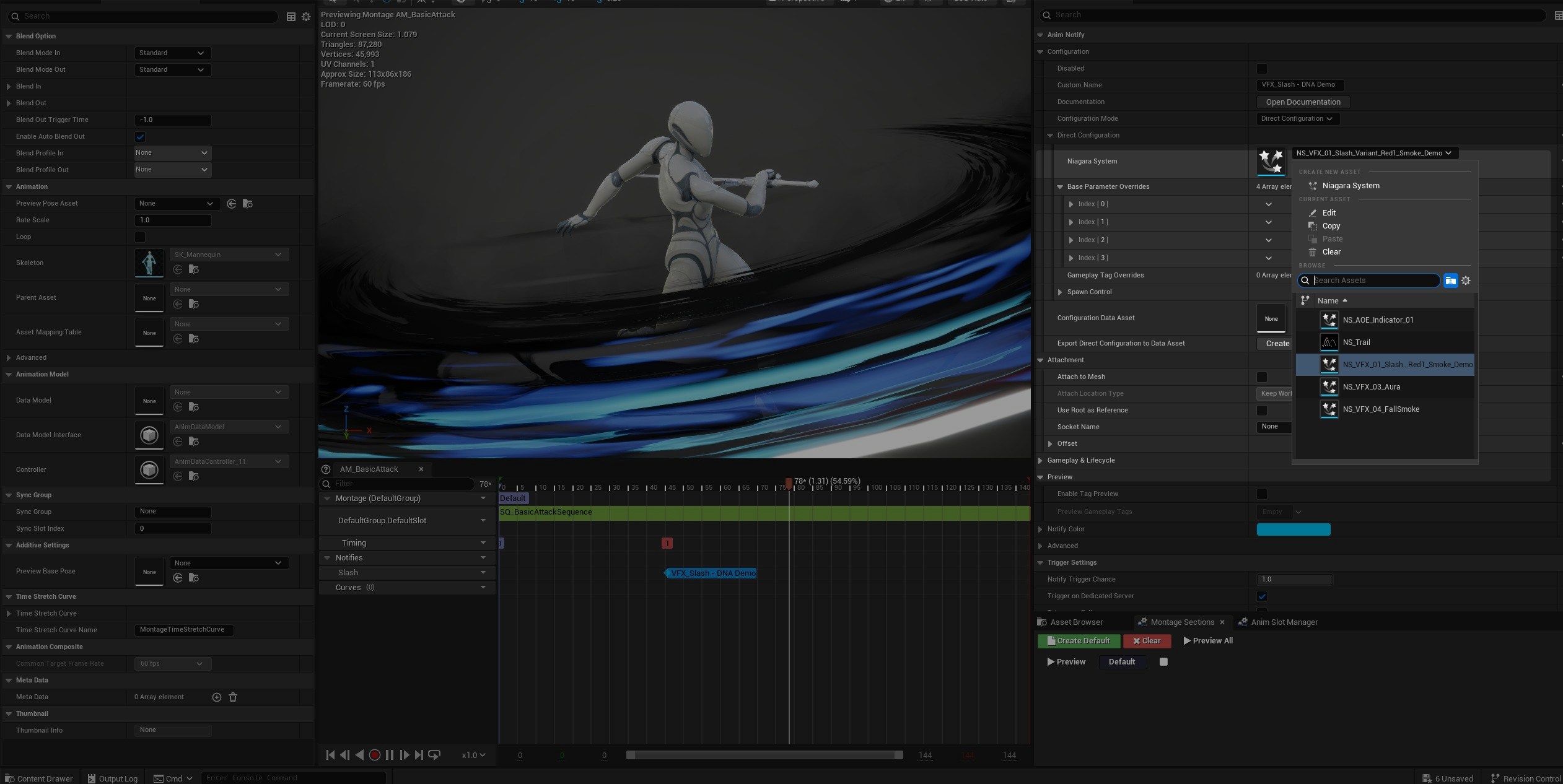 Setup Niagara System for Dynamic Niagara for Animation