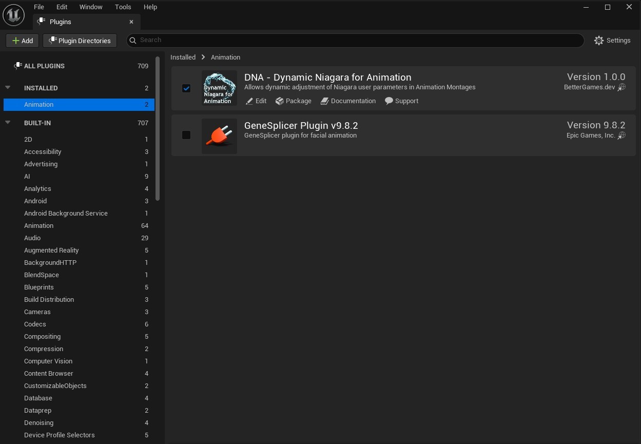 DNA Plugin enabled